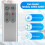 Replacement AM04 AM05 Remote Control for  Fan Heater Models AM04 AM05 Remote Control(Silver) 9