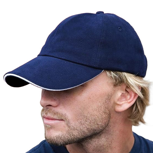 Result (One Size, Navy/White) Result Mens Memphis Sandwich Peak Cap 1