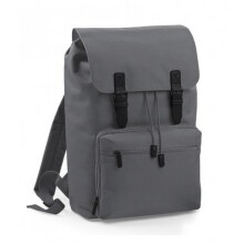(One Size, Graphite/Black) BagBase Vintage Laptop Backpack