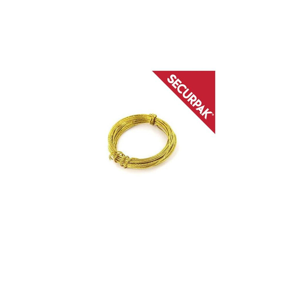 Securpak Brass Picture Wire 5063107620675