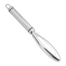 Stainless Steel Fish Scale Remover with Whirlwind Blade and AntiSlip Grip for Quick Descaling