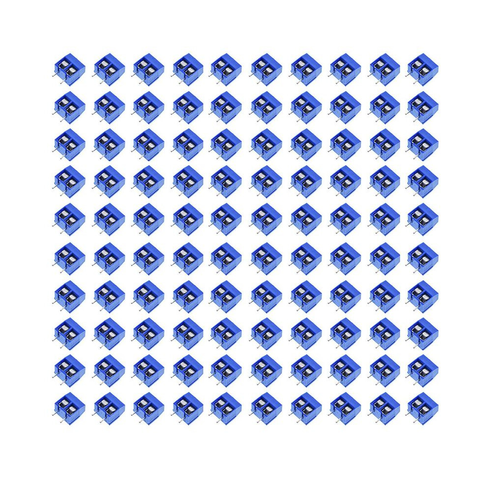 100Pcs Kf301-2P 2 Pin Screw Terminal Connector 5Mm Pitch 15A 300V Spliceable 4711643108645