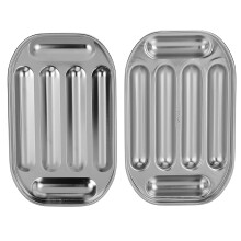 Stainless Steel Sausage Maker with Nonstick Mold for Oven and Microwave Irregular Style
