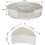 Transparent Rotating Candy Storage Box with 360 Base and MultiSection Dustproof Cover 3