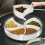 Transparent Rotating Candy Storage Box with 360 Base and MultiSection Dustproof Cover 2