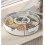 Transparent Rotating Candy Storage Box with 360 Base and MultiSection Dustproof Cover 5