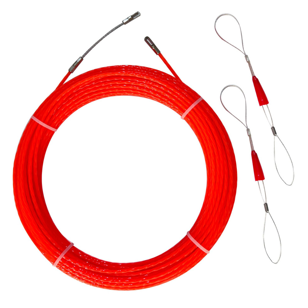 30M Nonconductive Fish Tape Wire Puller With 360 Rotary Head For Electrical Conduit 9771547197812