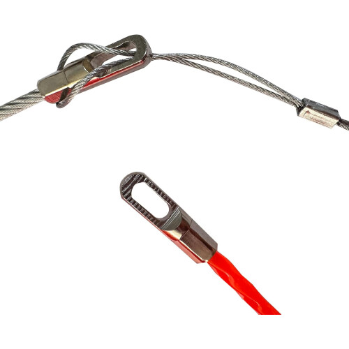 30m Nonconductive Fish Tape Wire Puller with 360 Rotary Head for Electrical Conduit 1