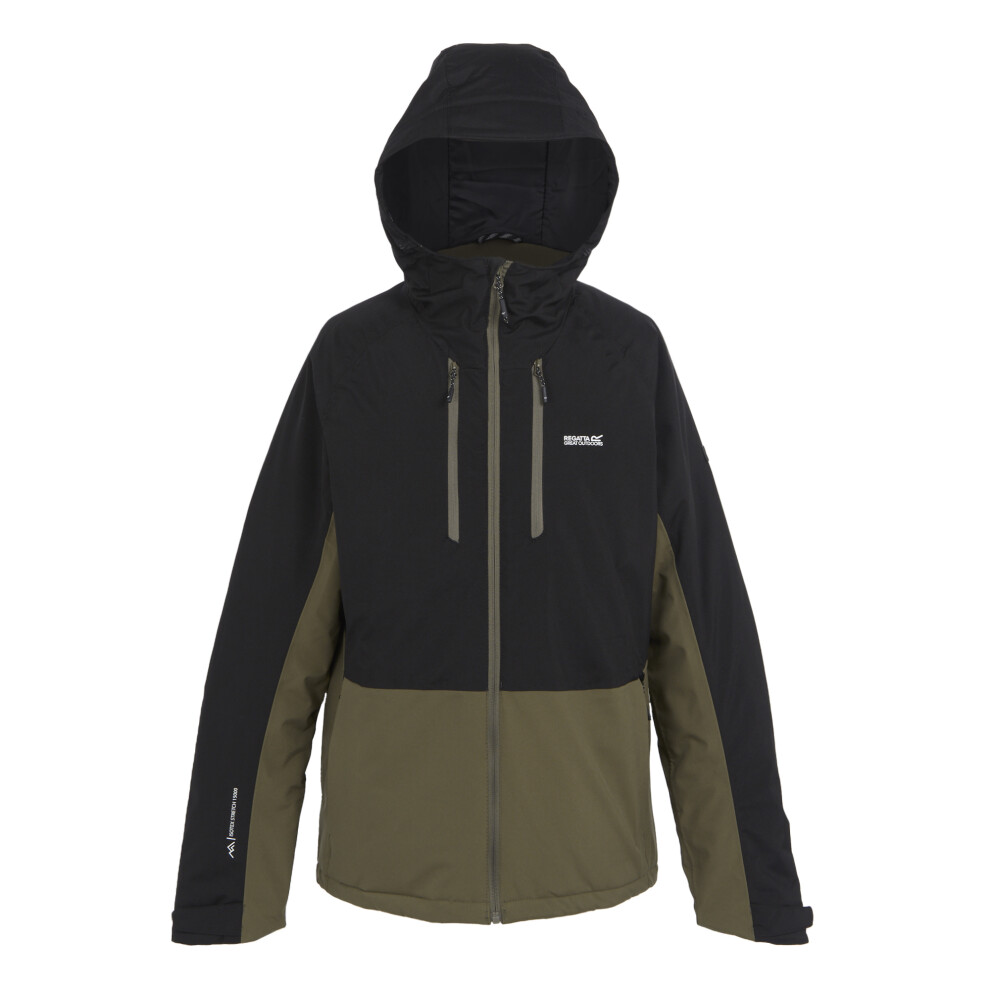 Regatta (Xl, Crocodile/Black) Mens Highton Iii Stretch Padded Jacket Black