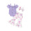 (6-12 Months, Purple) Καλοκαιρινά ρούχα για τύπωμα πεταλούδας. 1
