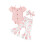 (6-12 Months, Pink) Καλοκαιρινά ρούχα για τύπωμα πεταλούδας. 1