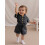 (12-18 Months, Black) Τζιν σορτς για νήπια, κοντομάνικο, με κουμπιά και λάστιχο στη μέση 5