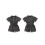 (12-18 Months, Black) Τζιν σορτς για νήπια, κοντομάνικο, με κουμπιά και λάστιχο στη μέση 2