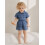 (18-24 Months, Blue) Τζιν σορτς για νήπια, κοντομάνικο, με κουμπιά και λάστιχο στη μέση 9
