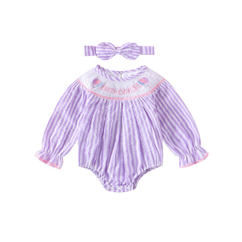 (3-6 Months, Purple) Ολόσωμες Φόρμες με με Κορδέλα