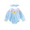 (6-12 Months, Sky Blue) Ολόσωμες Φόρμες με με Κορδέλα 1