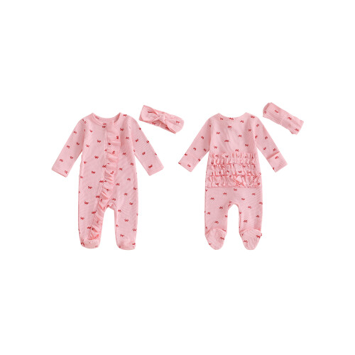 (3-6 Months, Pink) Σετ 2 τεμαχίων ρούχα νεογέννητα 1