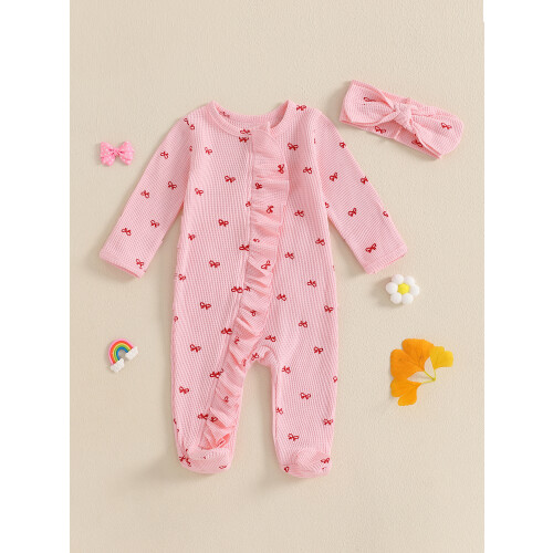 (6-12 Months, Pink) Σετ 2 τεμαχίων ρούχα νεογέννητα 2