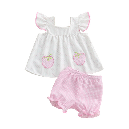 (18-24 Months, White) Καλοκαιρινά ρούχα για και σορτς