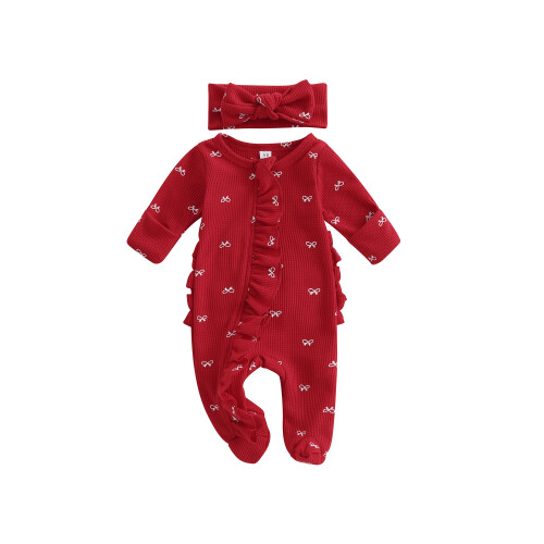 (3-6M, Red) Σετ 2 τεμαχίων ρούχα νεογέννητα