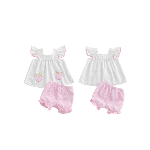 (18-24 Months, White) Καλοκαιρινά ρούχα για και σορτς 1