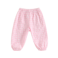 (2-3 Years, Pink) Karierte Hosen für Kleinkinder (Mädchen und Jungen) mit elastischem Bund – bezaubernde, lässige lange Hosen