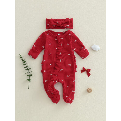 (newborn, Red) Σετ 2 τεμαχίων ρούχα νεογέννητα 2