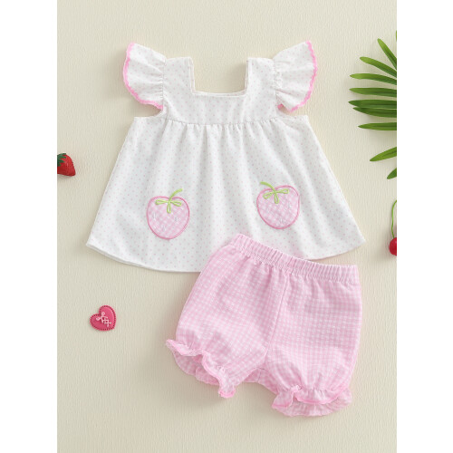 (18-24 Months, White) Καλοκαιρινά ρούχα για και σορτς 2