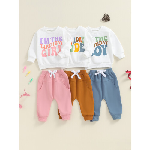 (6-12 Months, Pink) Σύνολα γενεθλίων για μακριά μανίκια 2