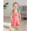 (2-3 Years, Pink) Σορτς με τετράγωνη casual, καλοκαίρι 4