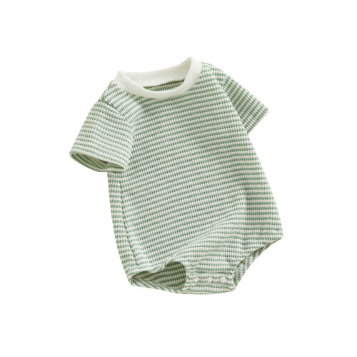 (3-6 Months, Green) Καλοκαιρινή φόρμα στρογγυλή αγόρια κορίτσια