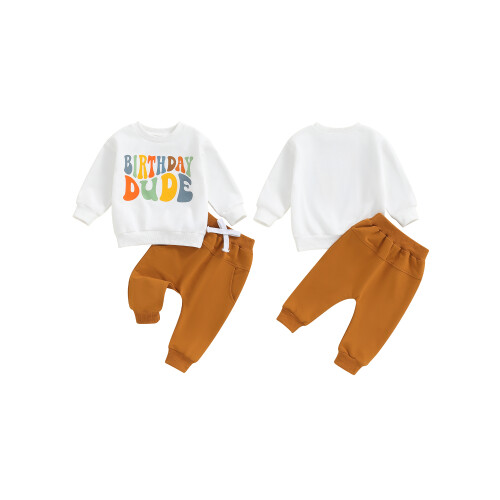 (6-12 Months, Khaki) Σύνολα γενεθλίων για μακριά μανίκια 1
