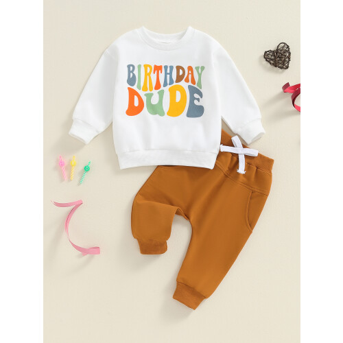 (6-12 Months, Khaki) Σύνολα γενεθλίων για μακριά μανίκια 2
