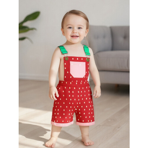(12-18 Months, Green) Σορτς με τετράγωνη casual, καλοκαίρι 2