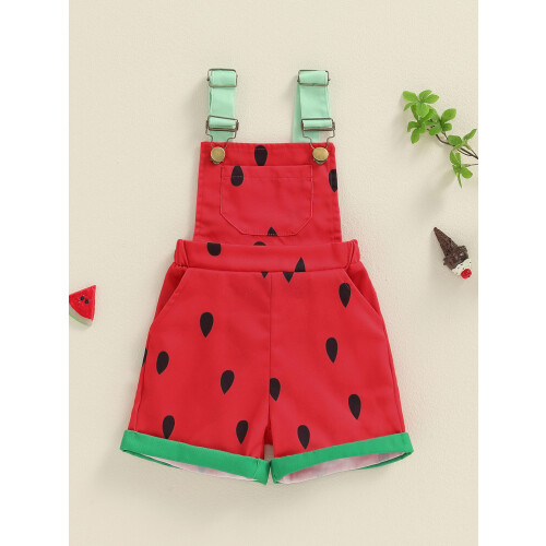 (18-24 Months, Red) Σορτς με τετράγωνη casual, καλοκαίρι 2