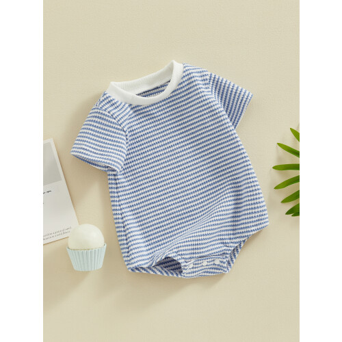 (3-6 Months, Blue) Καλοκαιρινή φόρμα στρογγυλή αγόρια κορίτσια 2