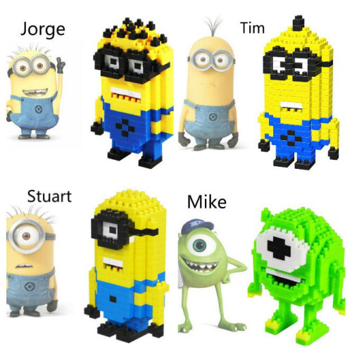 (Red Goofy)Children Building Blocks Assembling Toy Abs Interesting Material 2
