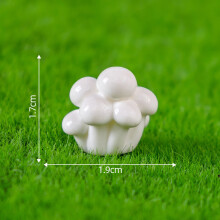 (Enoki) Adorable Mini Resin Mushrooms For Creative Cartoon Garden Succulent Design