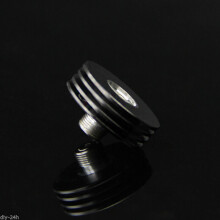 (Black)Elektronischer Vernebler Kühlsockel Aluminium 22 mm Kühlkörper Adapter Mehrfarbig
