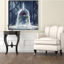 Rose Red 5d Diamond Diy Painting Kit Home Decor Craft X 30cm 30