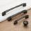 (R)Modern Matte Black Nickel Kitchen Cabinet Handle Door Pull Drawer Hardware Knob 3