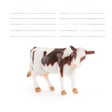 (Cow)Decoração de mesa de areia para mesa fazenda e rancho modelo animal pequeno galinha ganso
