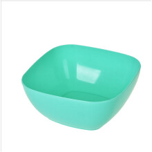 (Blue) Grade Food Plastic Square Fruit Bowl Salad Bowl Snack Candy Tools Tray Kitchen