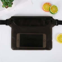 (Black) Bag Swimming Waterproof Drift Diving Shoulder Waist Pack Underwater Cover Phone