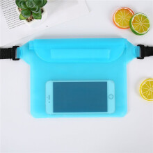 (Sky Blue) Swimming Waterproof Bag Drift Diving Shoulder Waist Pack Cover Underwater Phone