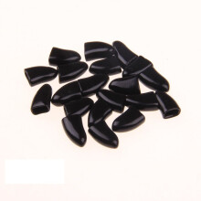 (Black,XS)20pcs Pet Dog Cat Nail Caps Pu Wrap Claw Paws Protect Clean Cute Safe Send Glue