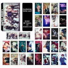 (BTS 06)Bts Jung Kook Kim Tae Hyung Jimin Min Yoon Gi Character Pattern 30pcs Cards