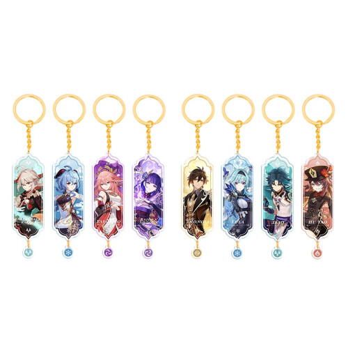 (Gorou)Genshin Nahida Acrylic Double Sided Keychain Cartoon Multiregional Keychains 2