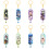 (Gorou)Genshin Nahida Acrylic Double Sided Keychain Cartoon Multiregional Keychains 7