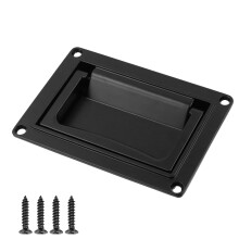 Recessed Pull Handle Heavy Duty Zinc Alloy Flush Mount Handle Black Corrosion Resistant for Deck Hatch